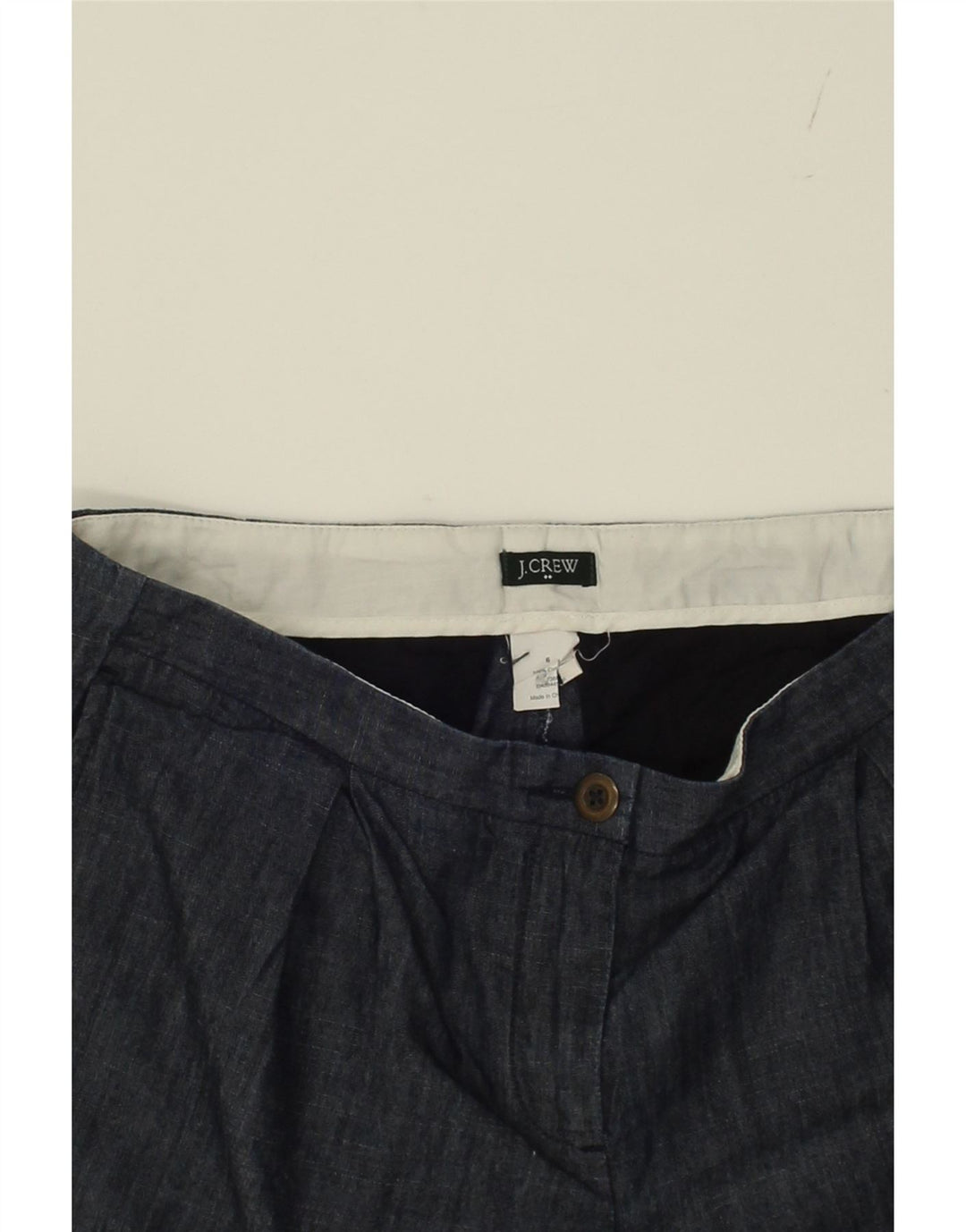 J. CREW Womens Pegged Chino Shorts US 6 Medium W32 Black Cotton Vintage J. Crew and Second-Hand J. Crew from Messina Hembry 