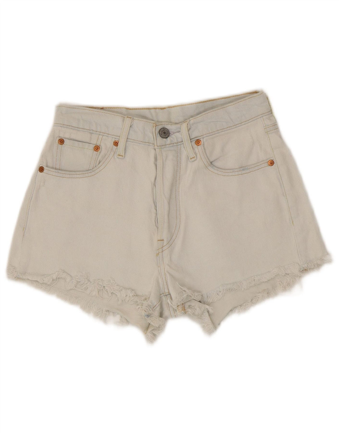 Levi's Damen 501 Denim Shorts W25 XS Blaue Baumwolle