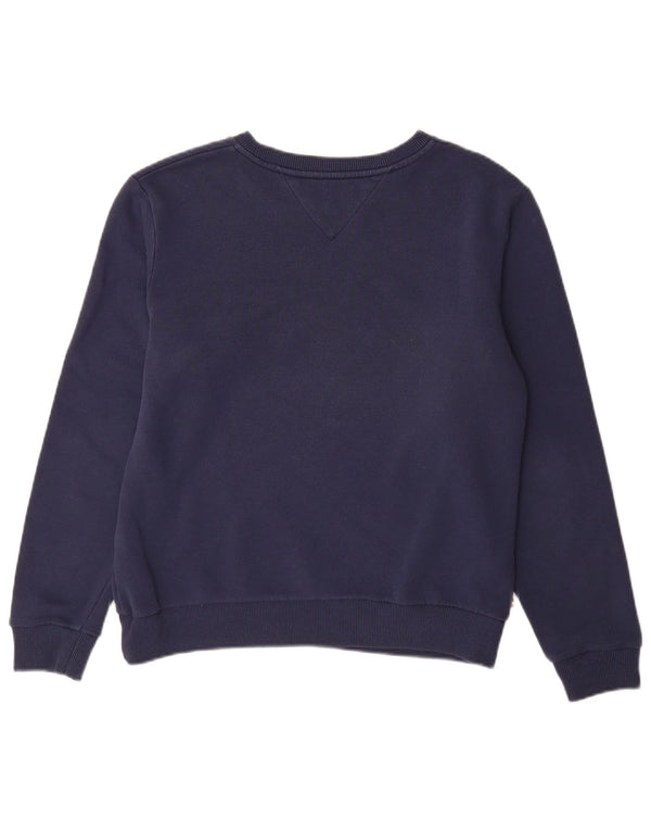 Tommy Hilfiger Damen Grafik-Sweatshirt-Pullover UK 16 Large Marineblau