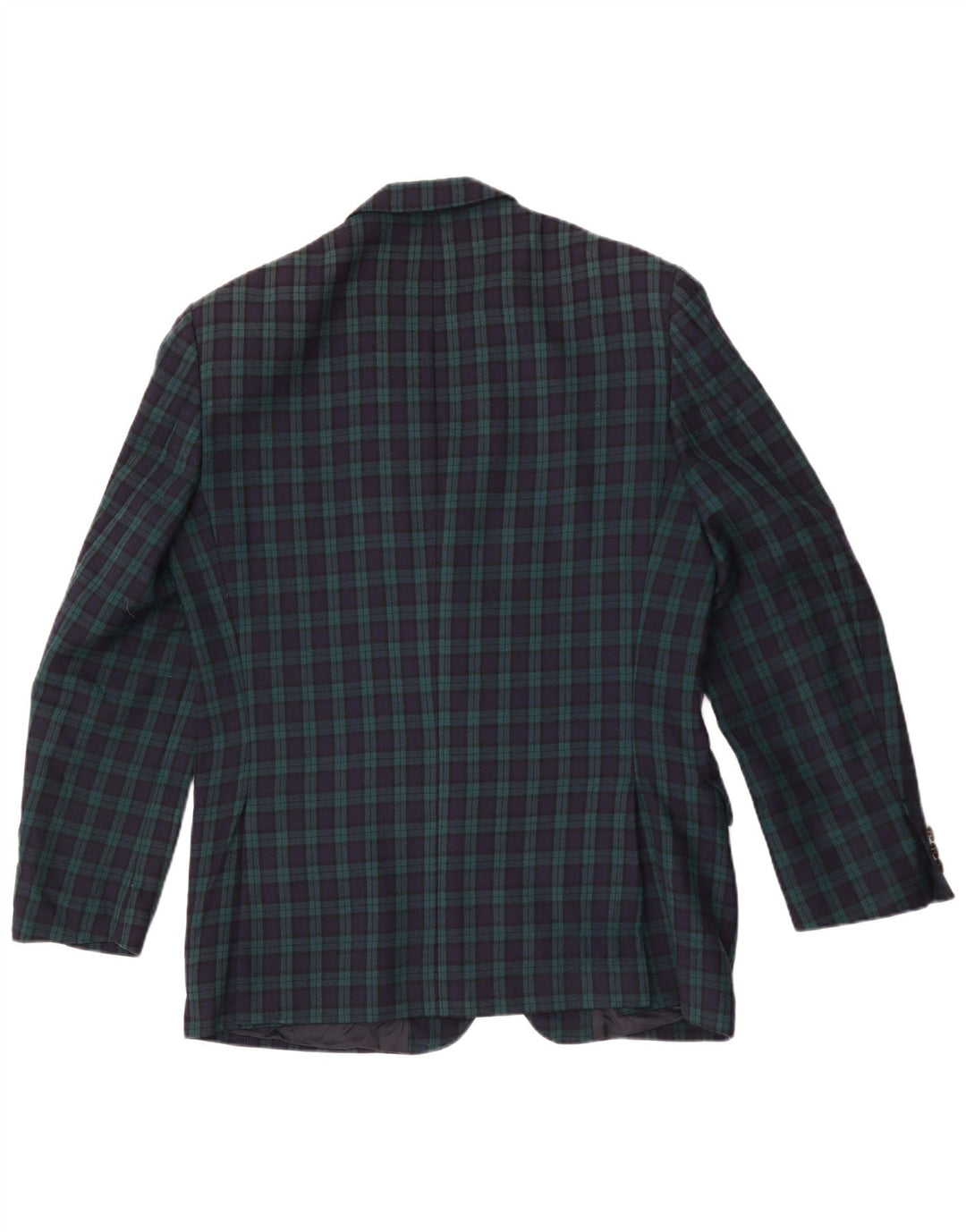 Highland Herren-Blazer mit 2 Knöpfen, IT 50, große grün karierte Wolle