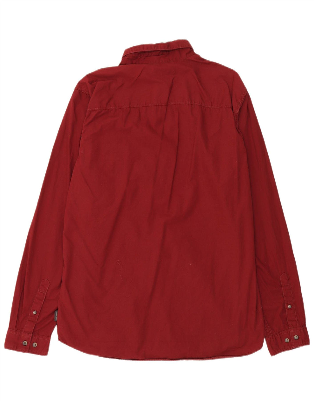 JACK & JONES Herrenhemd XL, rote Baumwolle