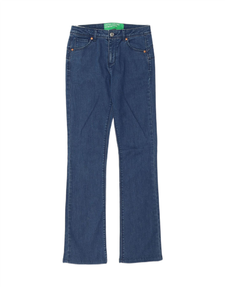 BENETTON Womens Straight Jeans W26 L30 Blue Cotton Vintage Benetton and Second-Hand Benetton from Messina Hembry 