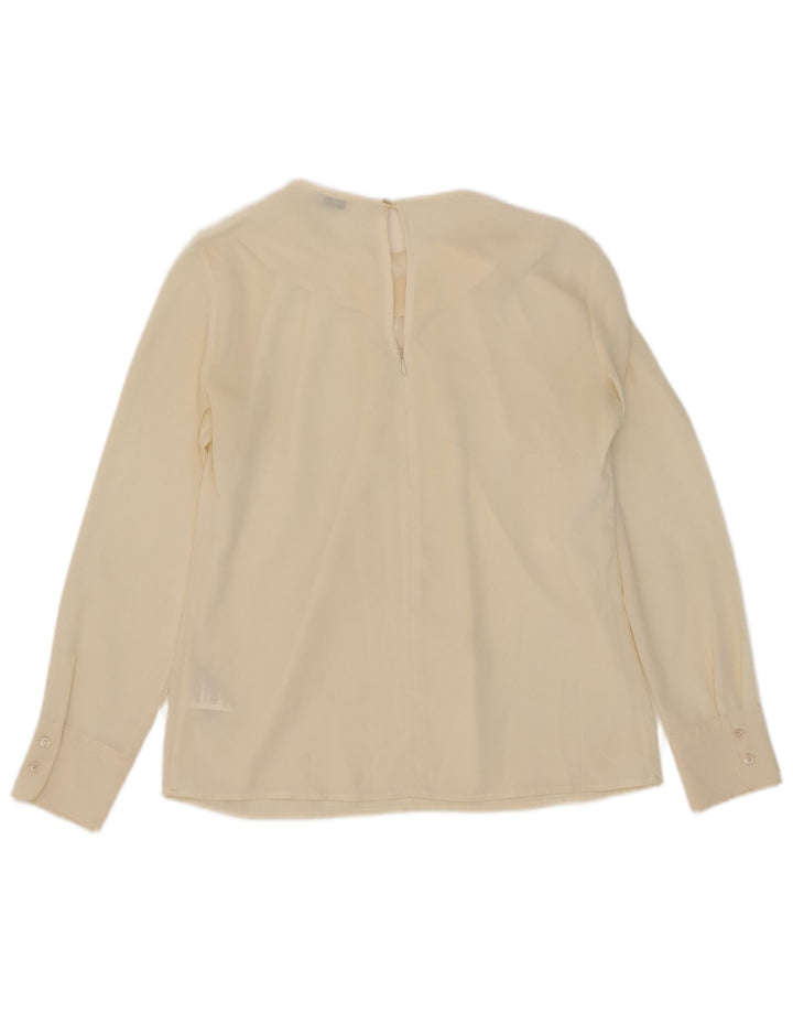 Henry Cottons Langarm-Blusenoberteil für Damen IT 44 Mittelweißes Polyester