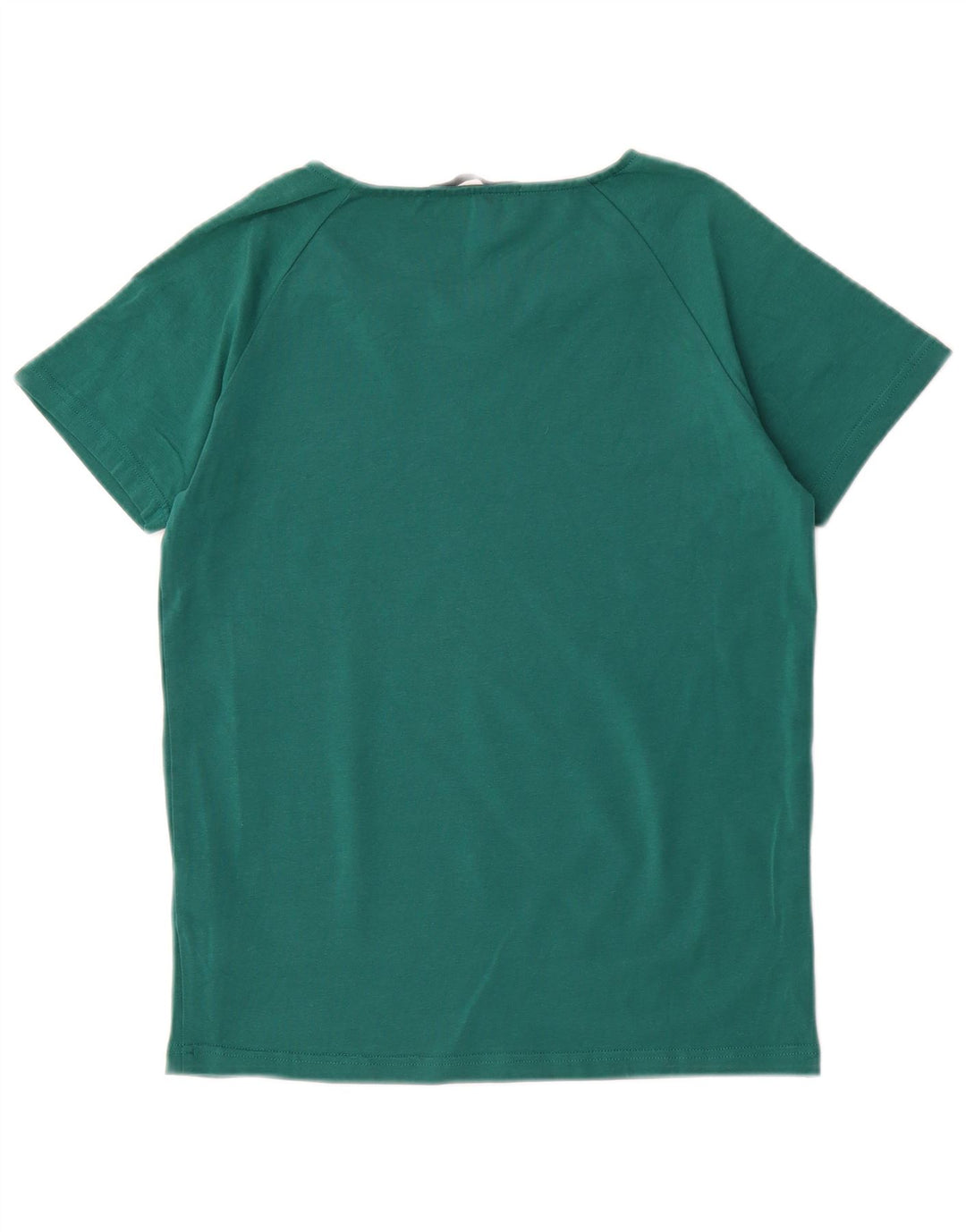 LES COPAINS Womens T-Shirt Top IT 40 Small Green Cotton