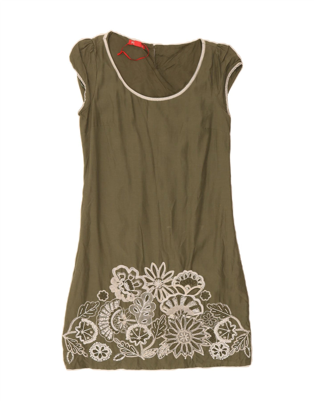 MONSOON Womens Shift Dress UK 10 Small Green Floral Vintage Monsoon and Second-Hand Monsoon from Messina Hembry 