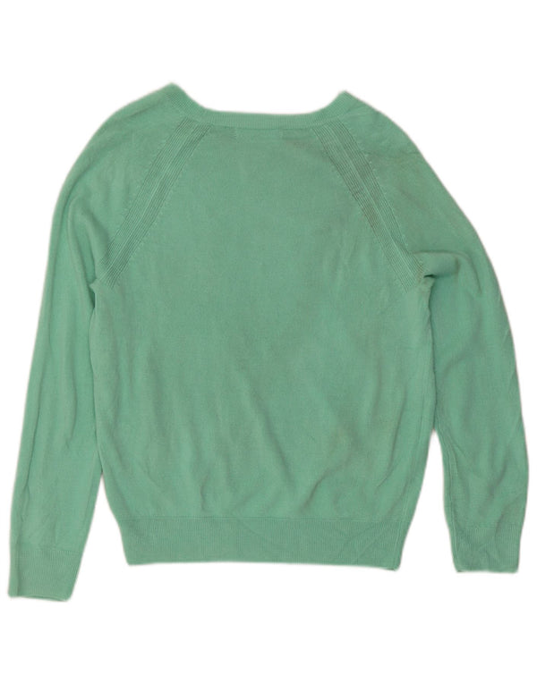 Marks & Spencer Damen-Pullover mit U-Boot-Ausschnitt, Gr. 10, Größe S, grün, Acryl