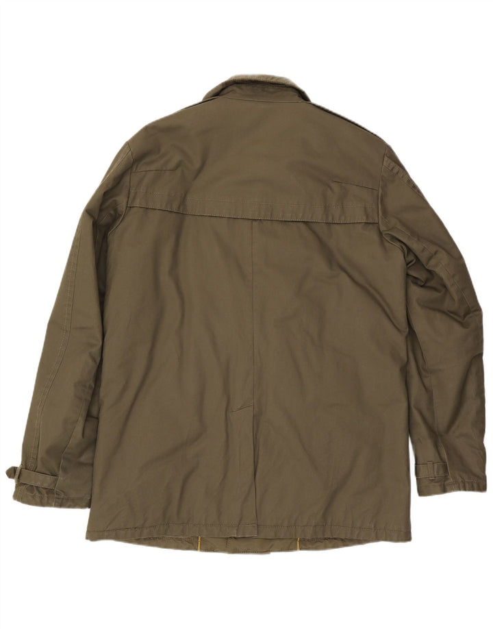 Sisley Herren Militärjacke UK 42 XL Khaki Polyester
