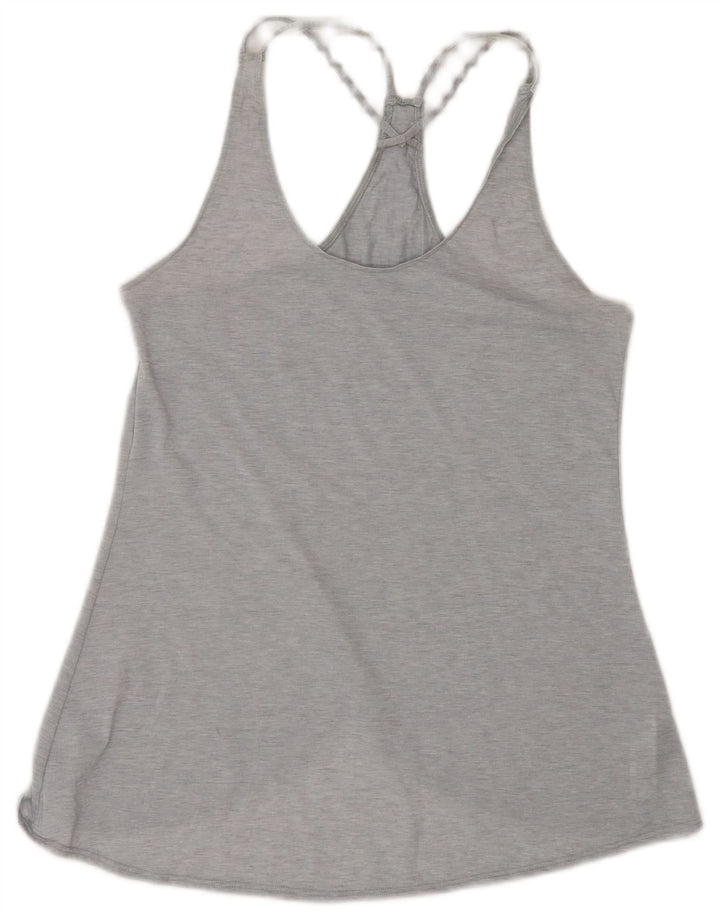 Athleta Damen Weste Top UK 10 Small Grau Polyester