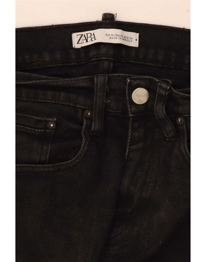 Zara Herren Slim Jeans EU 38 Small W30 L30 Schwarz