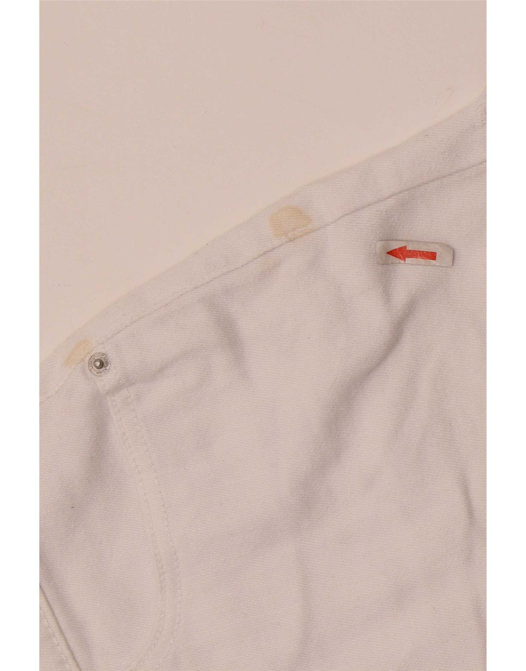 Calvin Klein Damen Jeansshorts W28 Mittelweiße Baumwolle