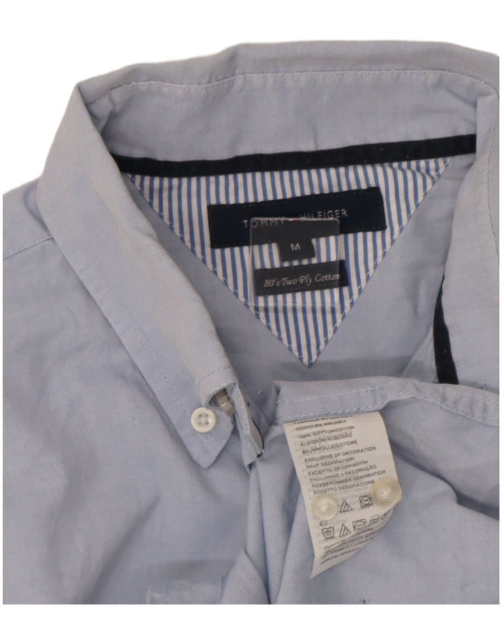 Tommy Hilfiger Herrenhemd mittelblaue Baumwolle