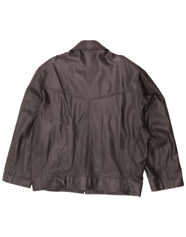 Admiral Damen Lederjacke UK 20 2XL Schwarzes Lammleder