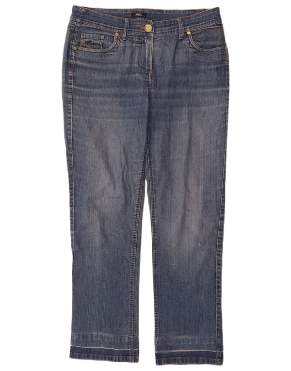 M&Co Damen Straight Jeans UK 12 Medium W32 L30 Blau