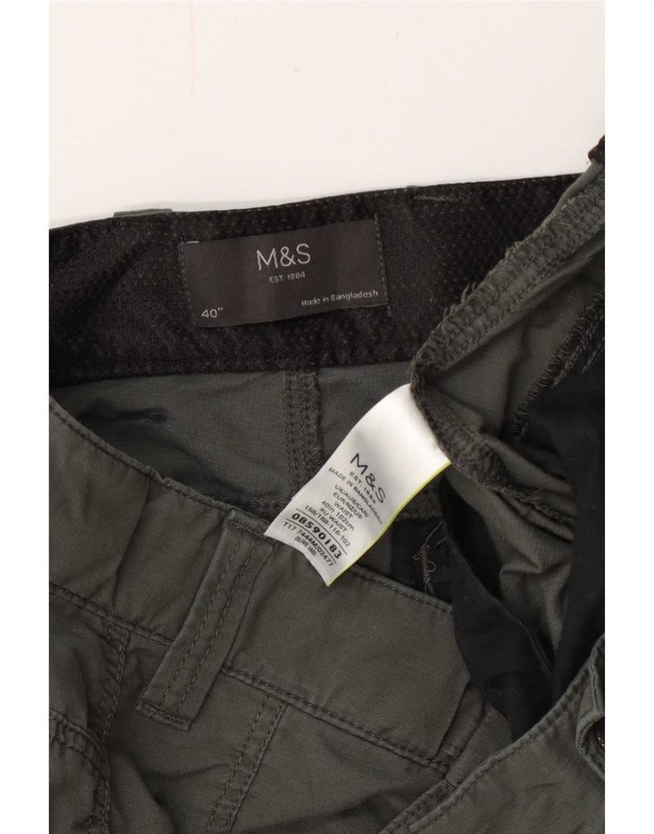 Marks & Spencer Herren Cargoshorts W40 XL Khaki Baumwolle