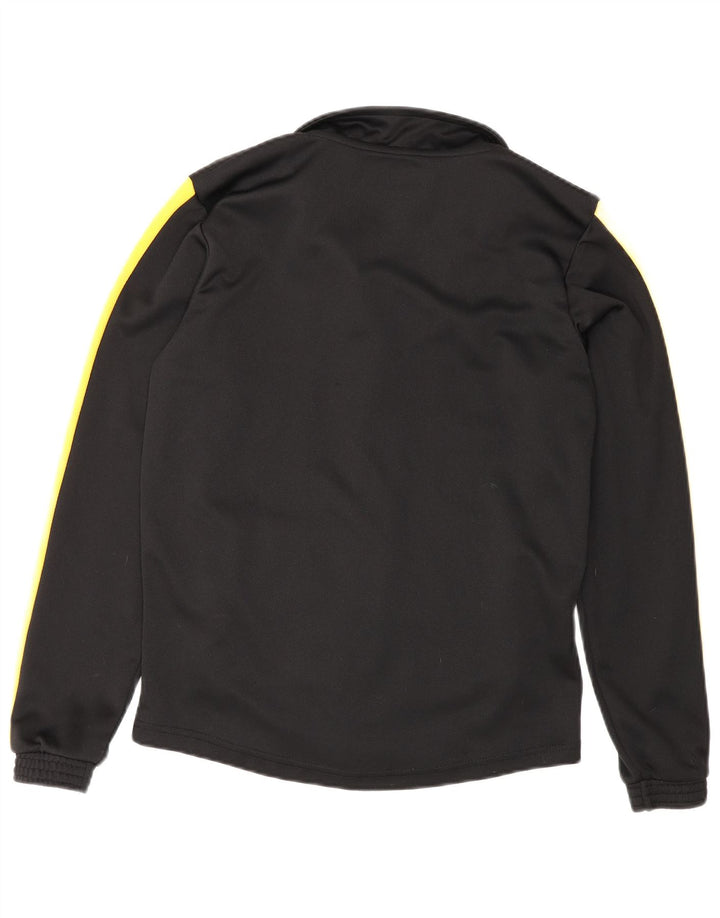 Kappa Jungen-Trainingsanzug-Top-Jacke, 13–14 Jahre, schwarzes Farbblockdesign