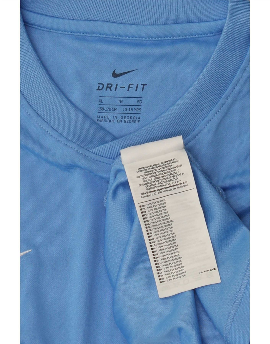 Nike Dri Fit T-Shirt für Jungen, 13–14 Jahre, XL, Blau, Polyester