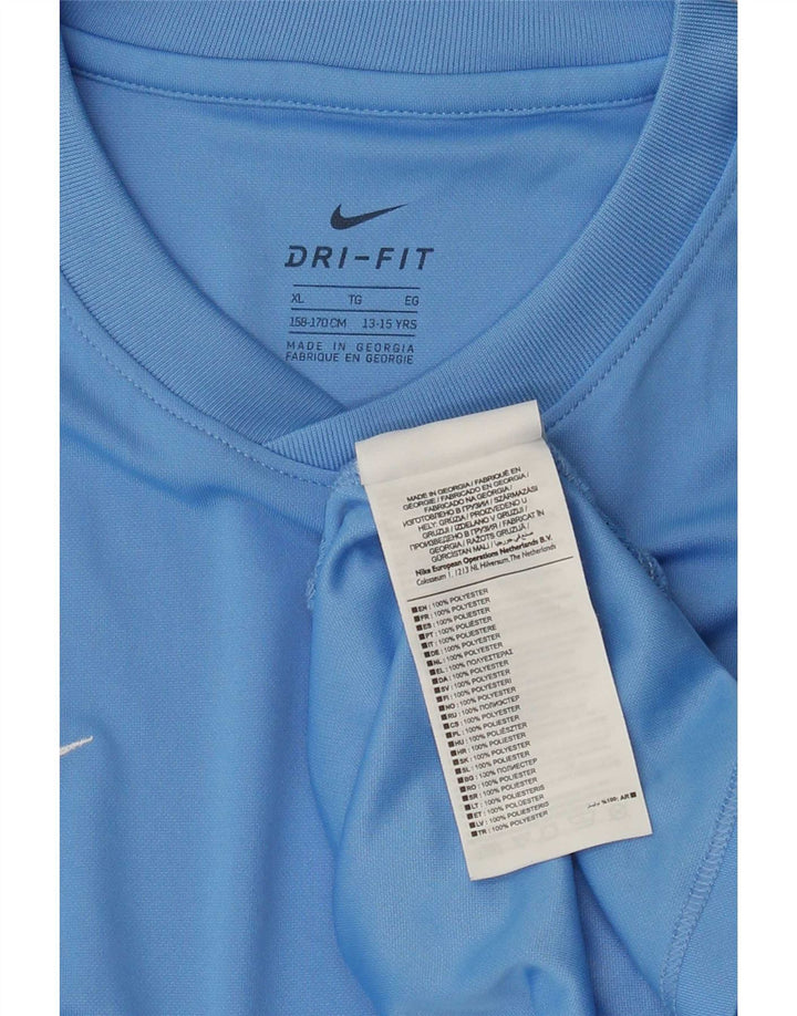 Nike Dri Fit T-Shirt für Jungen, 13–14 Jahre, XL, Blau, Polyester