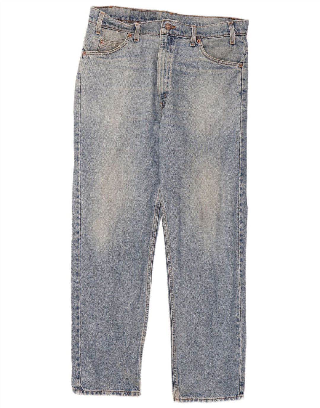 Levi's Herren 505 Straight Jeans W36 L30 Blaue Baumwolle