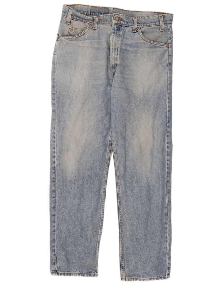 Levi's Herren 505 Straight Jeans W36 L30 Blaue Baumwolle