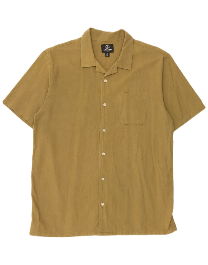Volcom Herren Kurzarmhemd Large Khaki