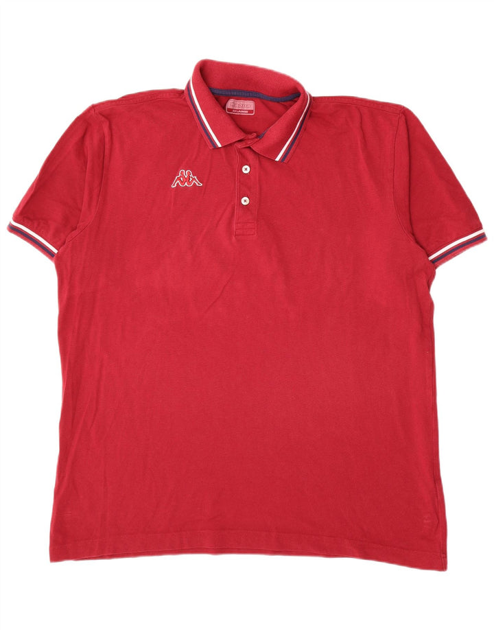 Kappa Herren Poloshirt 2XL Rot
