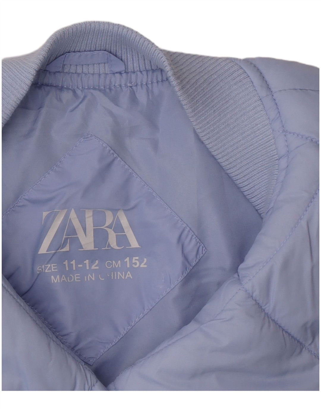 Zara Stepp-Bomberjacke für Mädchen, 11–12 Jahre, Blau
