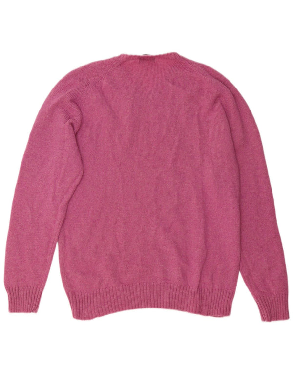 KAPPA Herren-Pullover mit V-Ausschnitt, 2XL, rosa Wolle