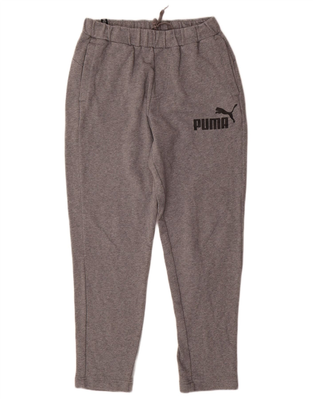 PUMA Herren-Trainingshose mit Grafik, mittelgrau gefleckte Baumwolle