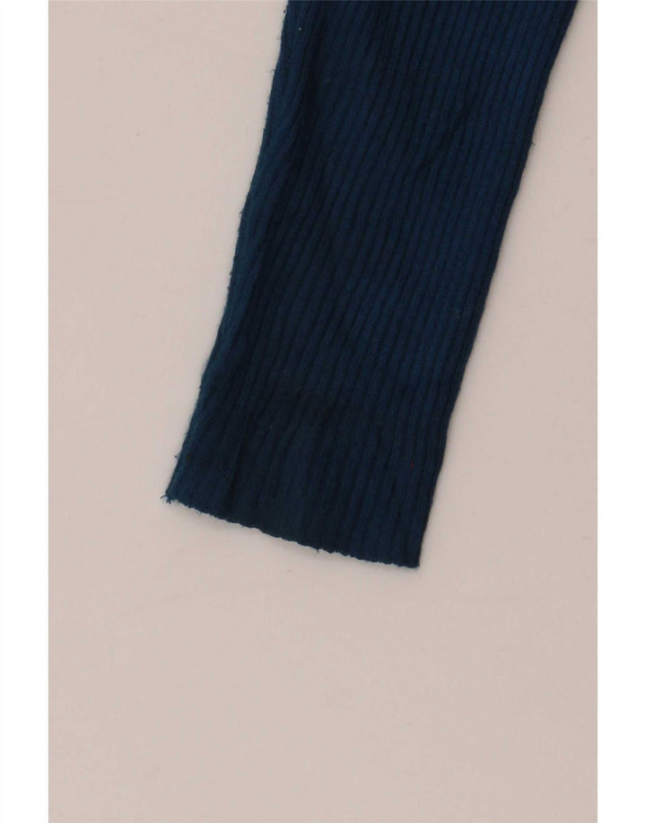 Marks & Spencer Womens Regular Top Long Sleeve UK 12 Mittelblau meliert