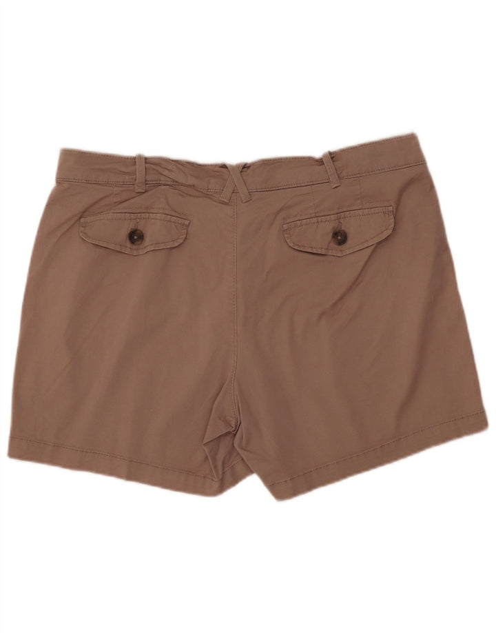 LEE Damen Chinoshorts US 16 2XL W38 Braune Baumwolle