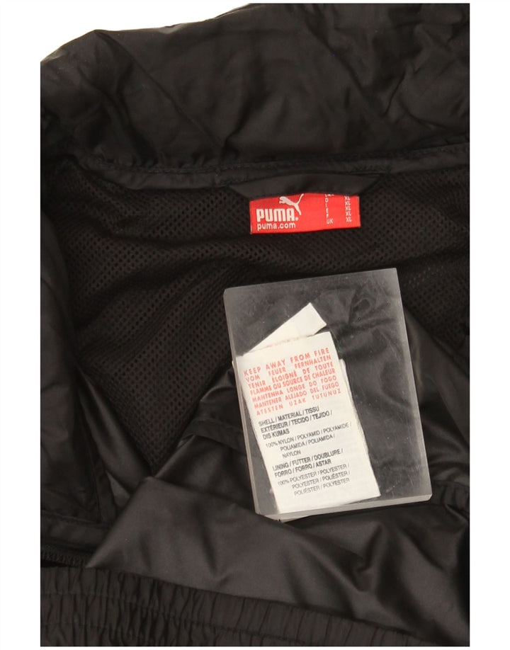 Puma Herren Regenjacke UK 42 XL Schwarz Colourblock Nylon