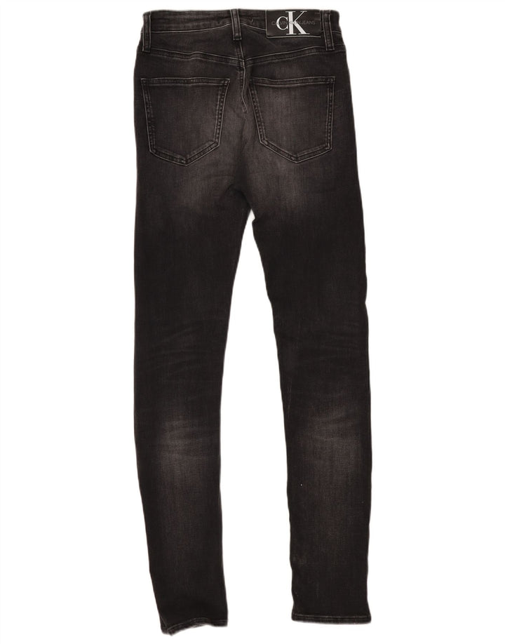 CALVIN KLEIN Herren Super Skinny Jeans W28 L32 Grau