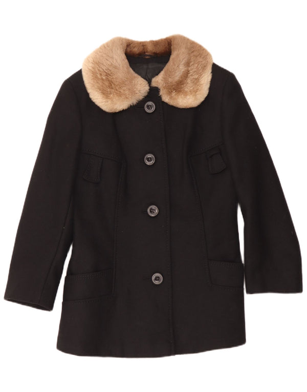 Your Sixth Sense Damenmantel UK 10 Small Schwarze Wolle