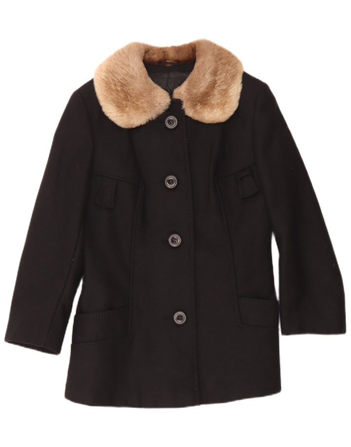 Your Sixth Sense Damenmantel UK 10 Small Schwarze Wolle