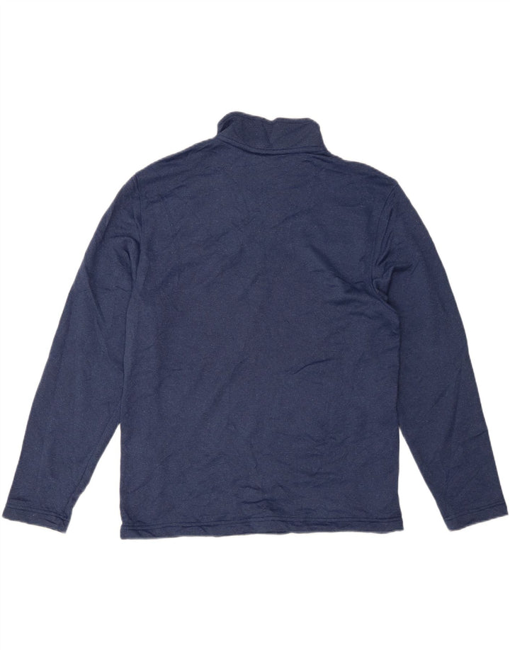 Izod Herren-Oberteil mit Reißverschluss, langärmlig, klein, Marineblau, Polyester