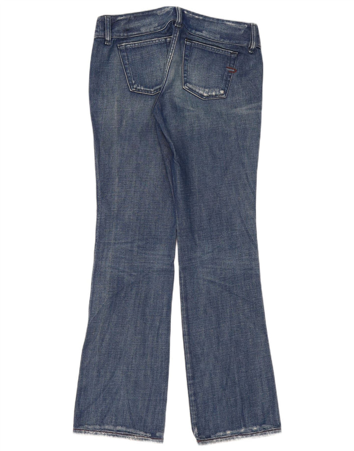 Diesel Damen Distressed Bootcut Jeans W29 L33 Blaue Baumwolle