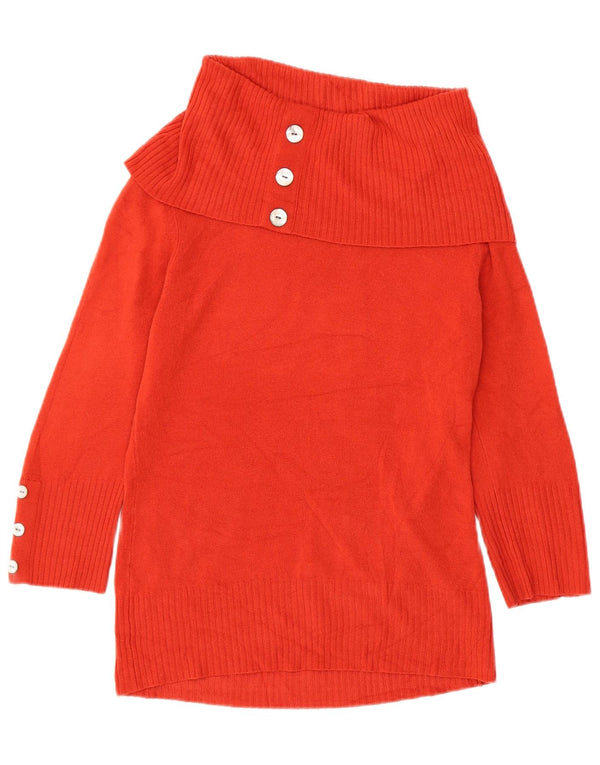 Per Una Damen-Pullover mit Rollkragen, UK 14, Mittelorange, Acryl