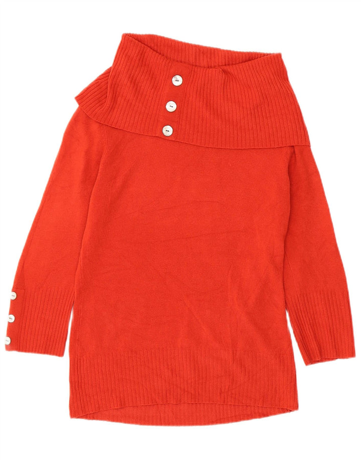 Per Una Damen-Pullover mit Rollkragen, UK 14, Mittelorange, Acryl