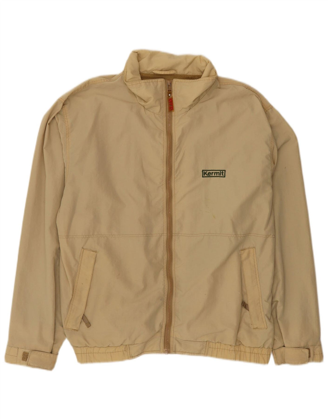 Slam Herren Bomberjacke UK 40 Large Beige Nylon