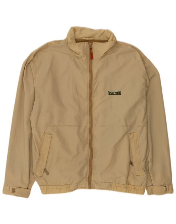 Slam Herren Bomberjacke UK 40 Large Beige Nylon