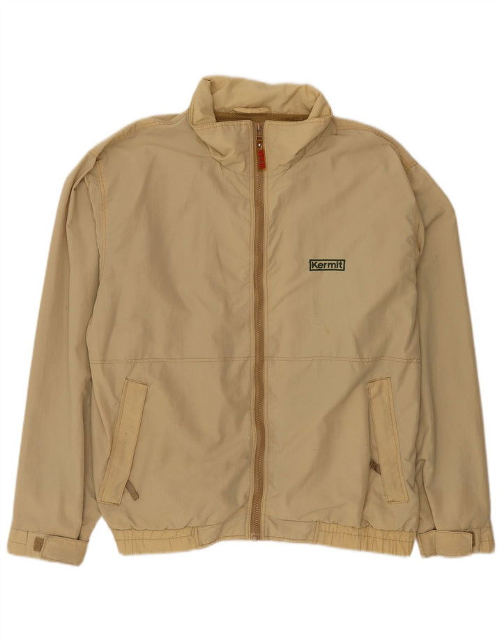 Slam Herren Bomberjacke UK 40 Large Beige Nylon
