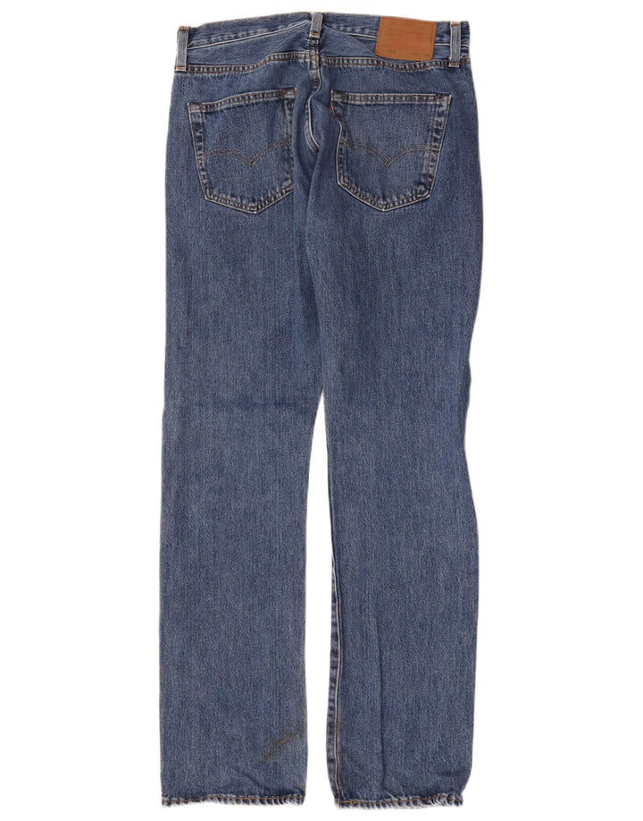 Levi's Herren 501 Straight Jeans W32 L34 Blaue Baumwolle