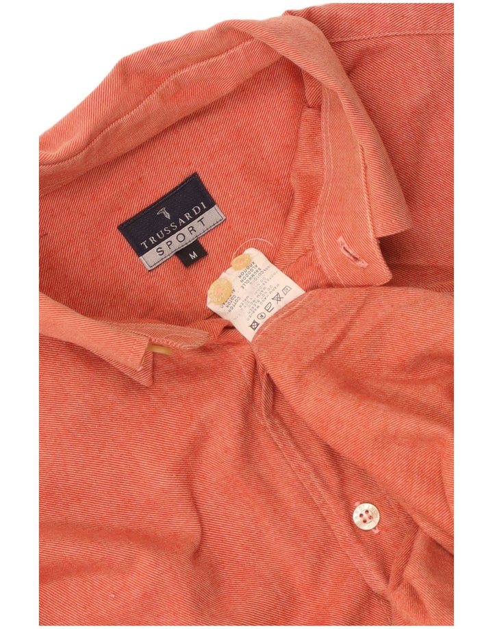 Trussardi Herrenhemd Mittelorange Baumwolle