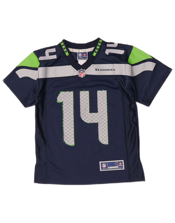 NFL Grafik-T-Shirt für Jungen, 8–9 Jahre, Größe S, Marineblau, Farbblock