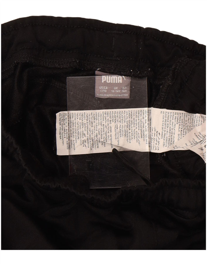 Puma Trainingshose für Jungen, 13–14 Jahre, schwarzes Polyester