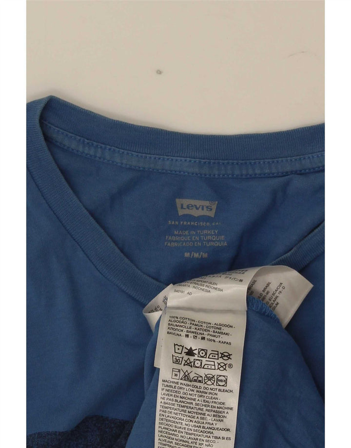 Levi's Herren-T-Shirt mit Grafik, mittelblaue Baumwolle