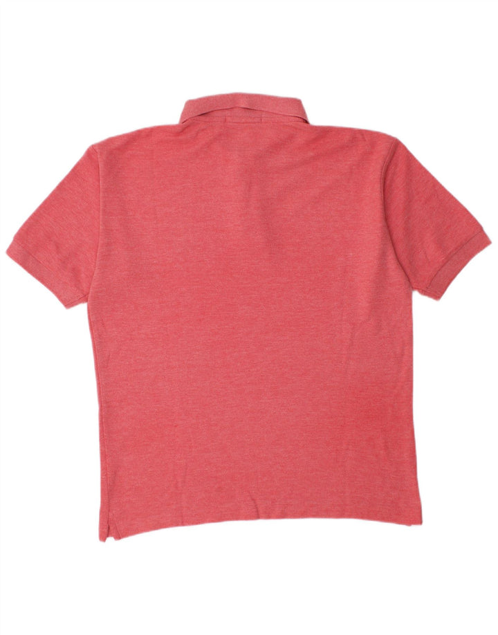 Fila Herren Poloshirt IT 46 Small Rot gesprenkelte Baumwolle