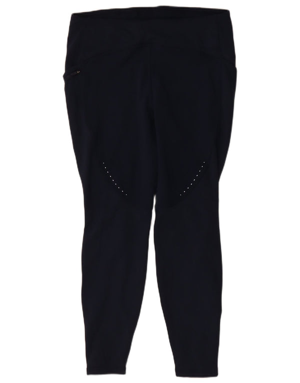 Lululemon Damen Leggings US 14 XL Marineblau Polyester