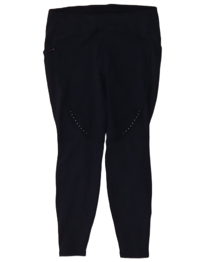 Lululemon Damen Leggings US 14 XL Marineblau Polyester