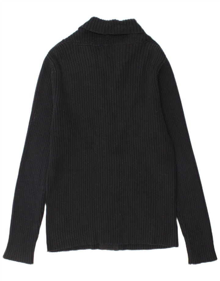Jack & Jones Herren-Strickjacke, groß, aus schwarzer Baumwolle